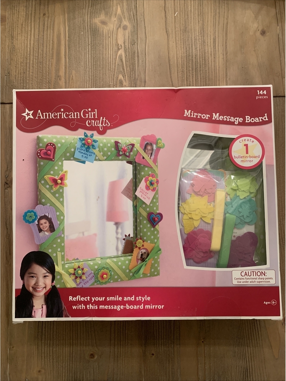 NEW American Girl Crafts Mirror Message Board Kit Kids Art Project 8+